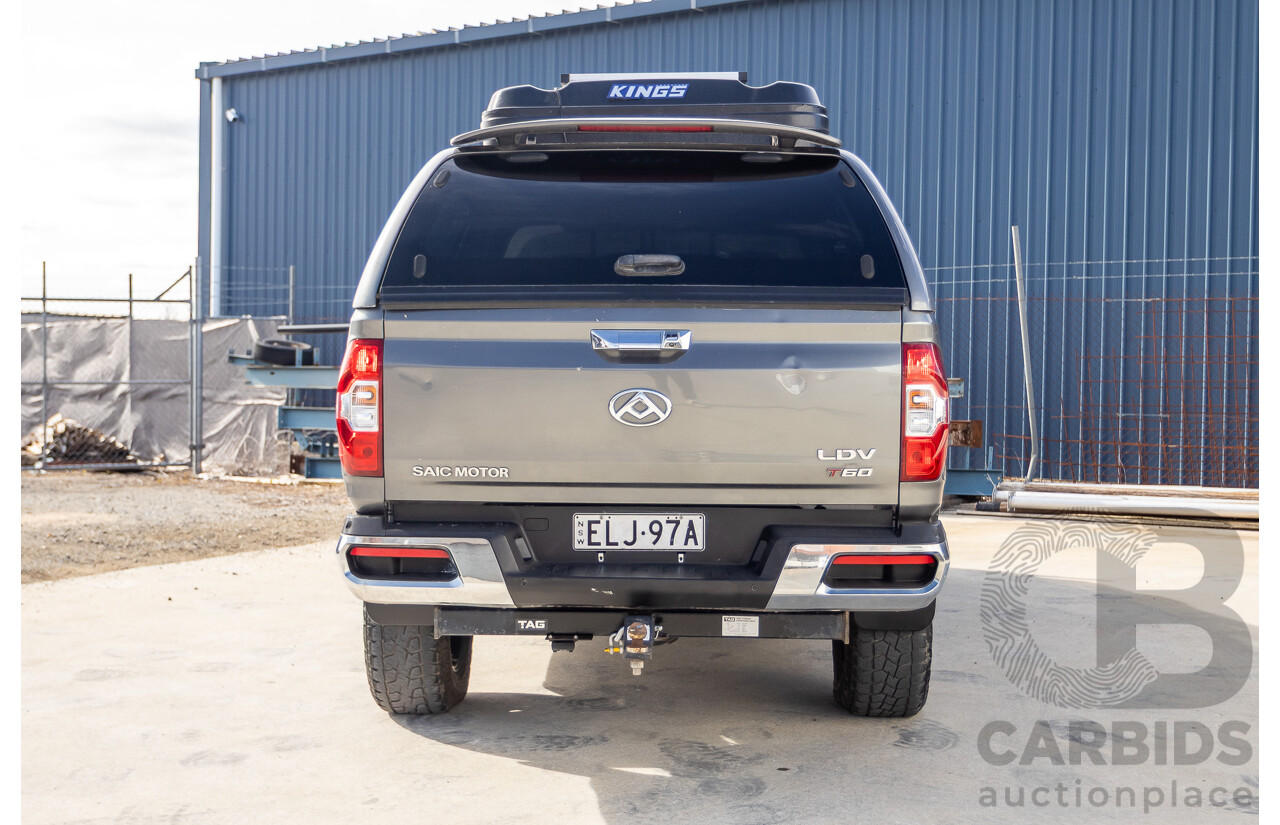 11/2020 LDV T60 Luxe (4x4) SK8C Double Cab Utility Grey Turbo Diesel 2.8L