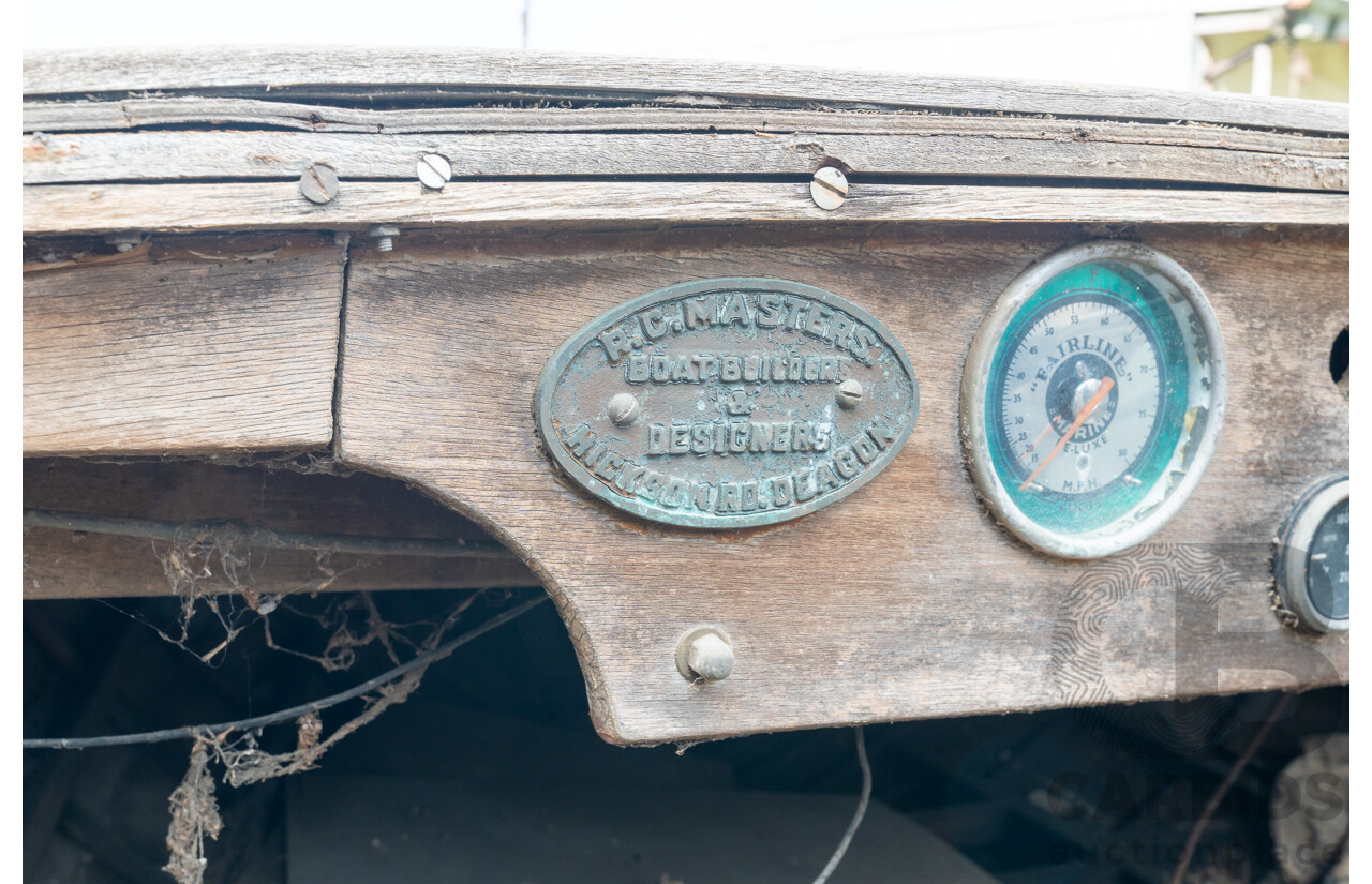 1961 Circa, Australian Made Handcrafted Wooden Clinker Ski-Boat & Trailer Rare 1 of 2, 