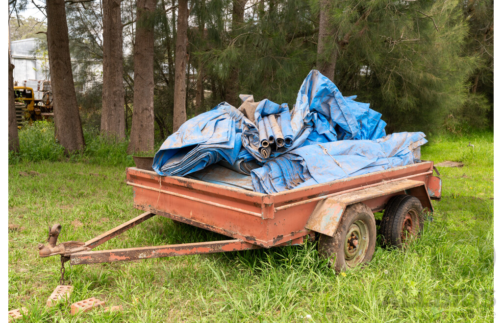 6x8  Dual Axle Farm Trailer