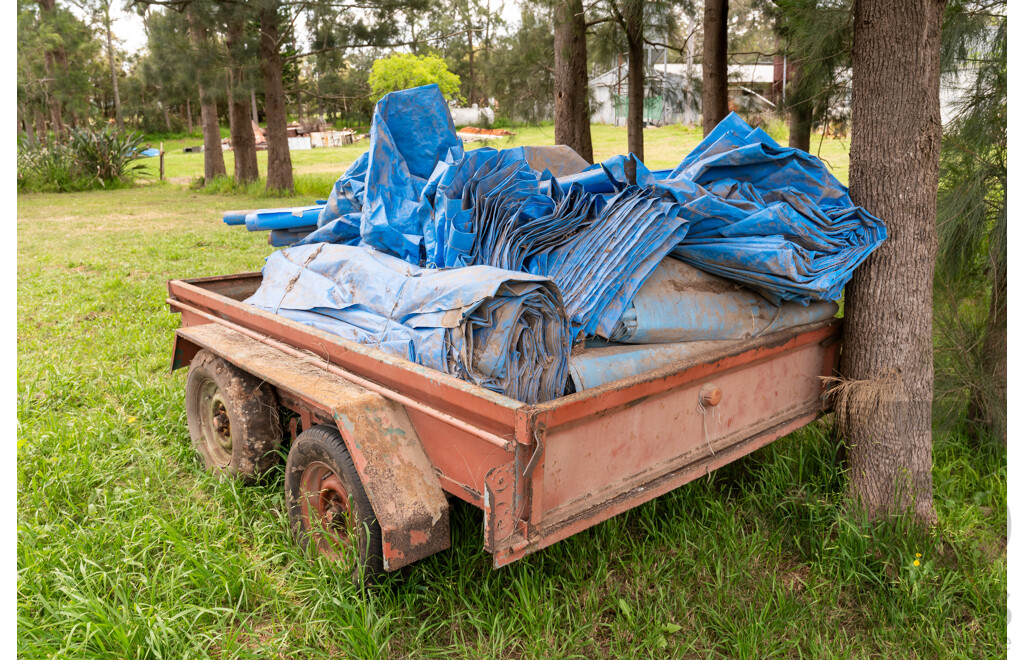 6x8  Dual Axle Farm Trailer