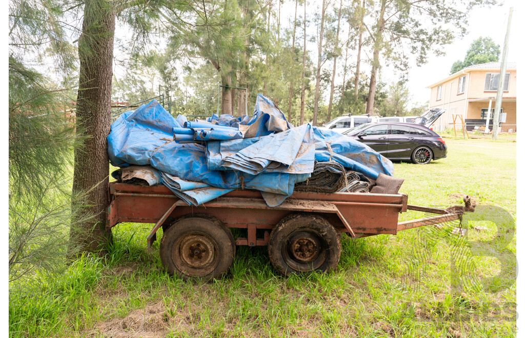 6x8  Dual Axle Farm Trailer