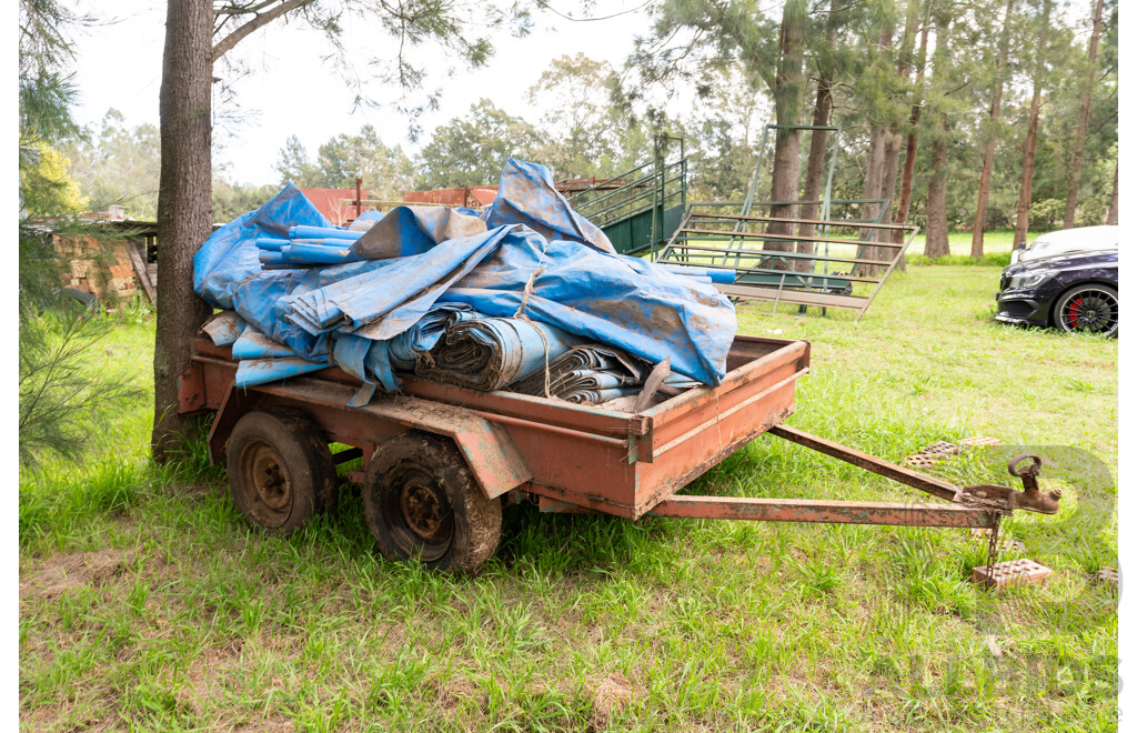 6x8  Dual Axle Farm Trailer