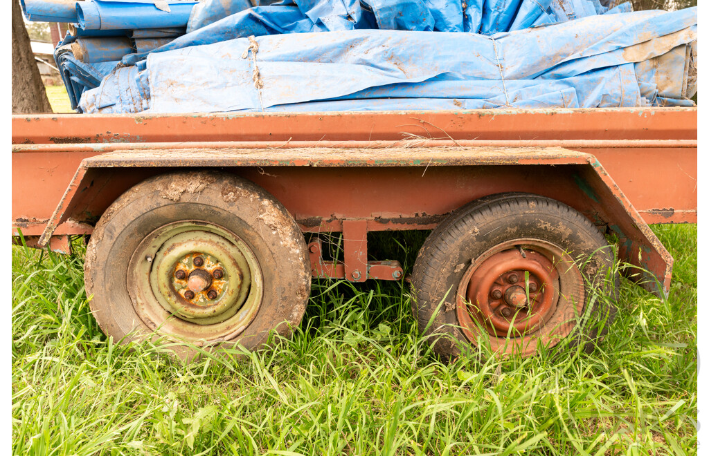 6x8  Dual Axle Farm Trailer