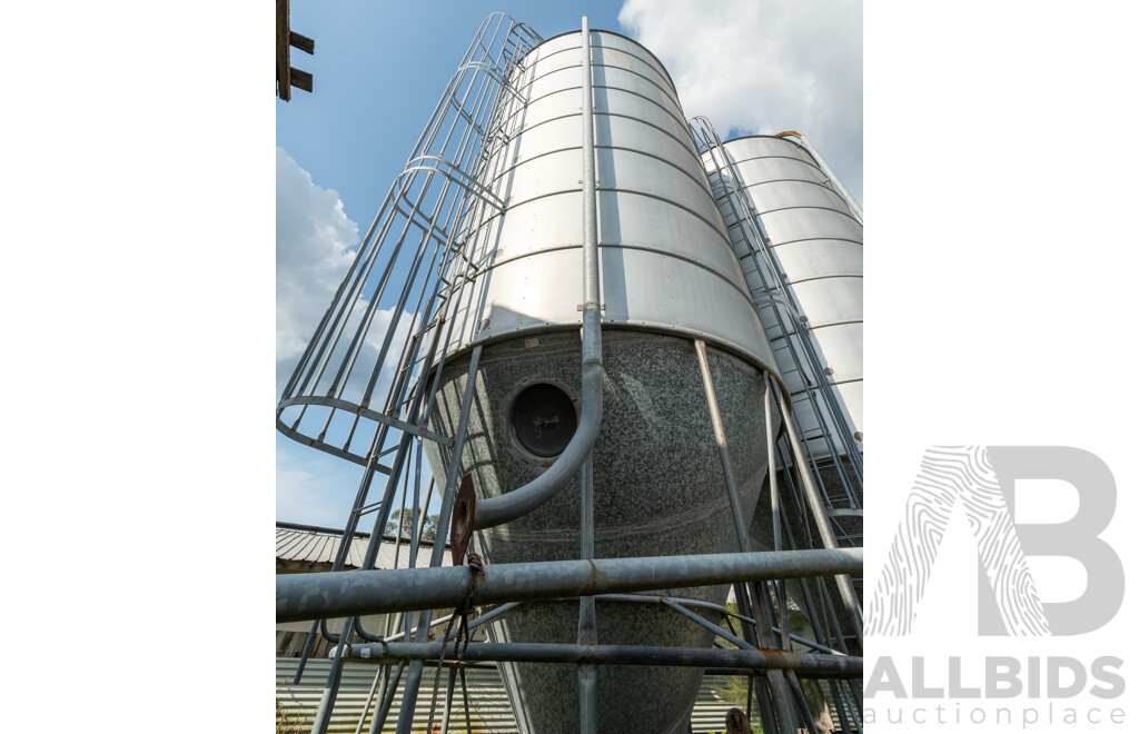 Large Grain/ Feed Silo by HE Silos Forbes