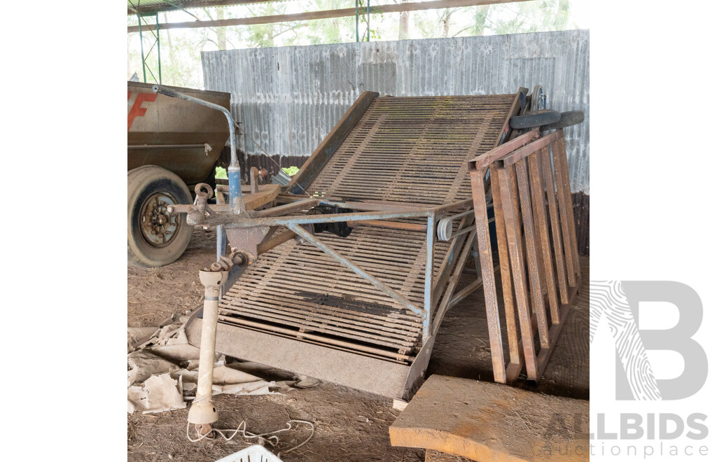 Litter Bug Chicken Litter Removal System by Multiquip PTO Driven