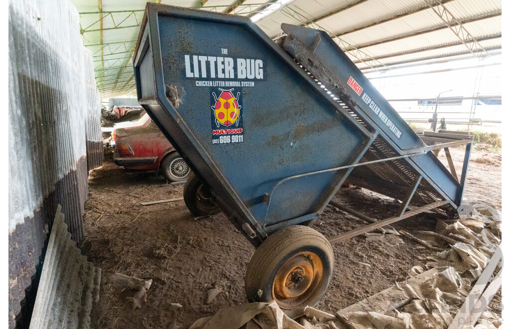 Litter Bug Chicken Litter Removal System by Multiquip PTO Driven