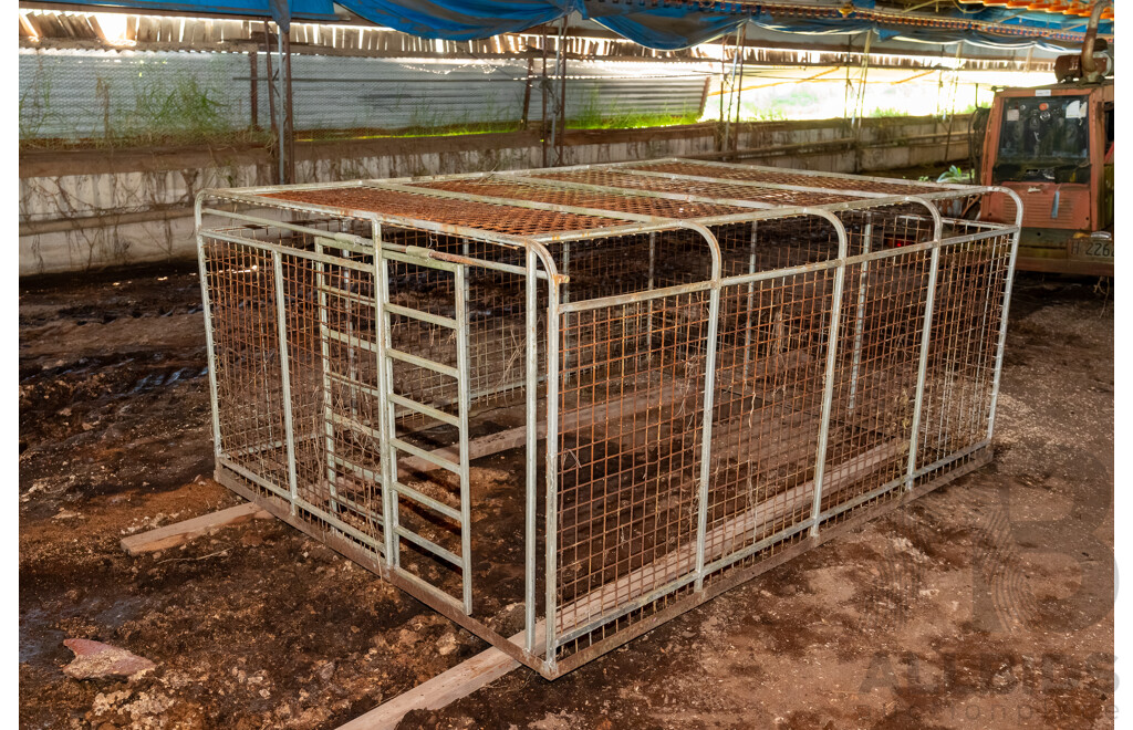 Removable Live Stock Cage to Suit a Trailer