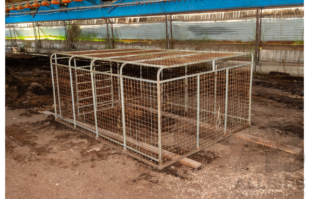 Removable Live Stock Cage to Suit a Trailer