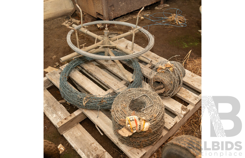 Assorted Job Lot - Barbed Wire, Wire, Wire Spinner ETC