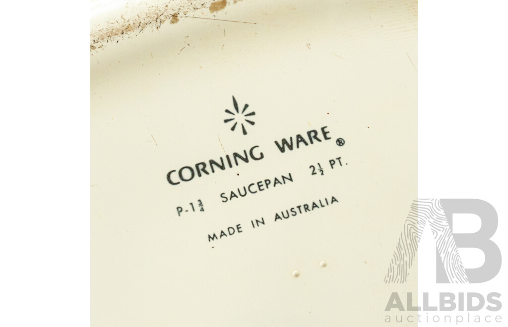 Assorted Job Lot - Ceramic Corning Ware, Glass Pie Dish, Enamel Floral Roasting Pan ETC