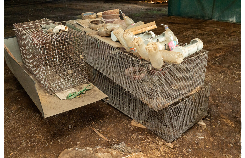 Assorted Job Lot - Rabbit Cages and Animal Trap ETC