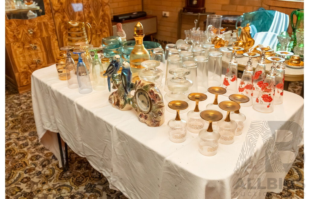 Assorted Job Lot - Glassware and Ceramic Sculptures ETC