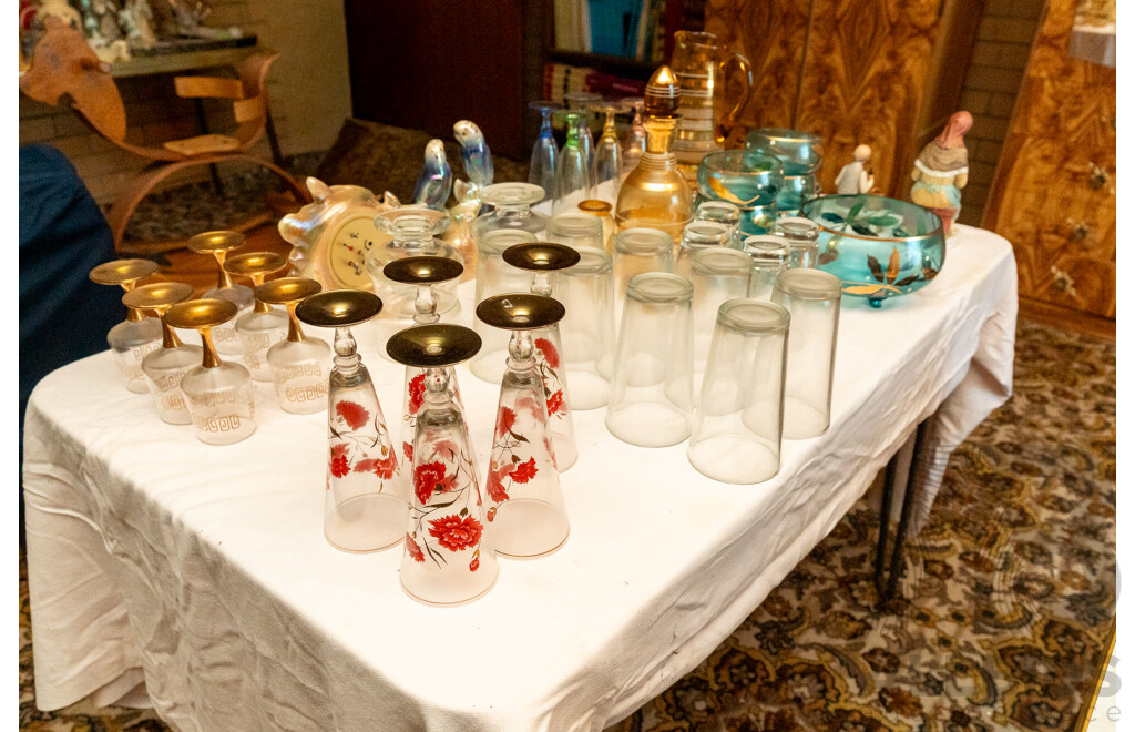 Assorted Job Lot - Glassware and Ceramic Sculptures ETC