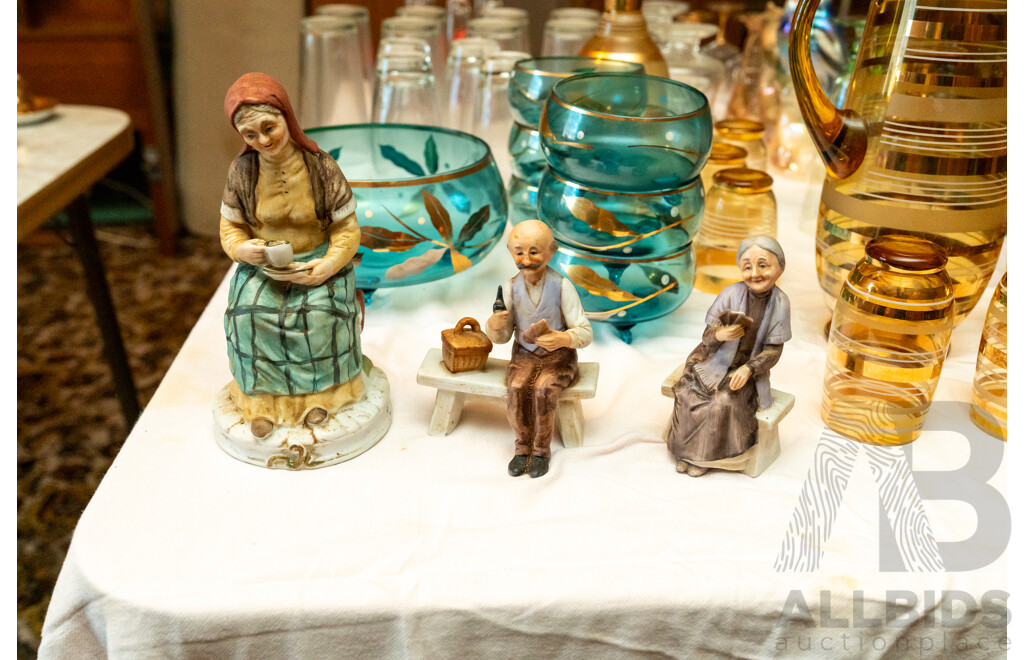 Assorted Job Lot - Glassware and Ceramic Sculptures ETC