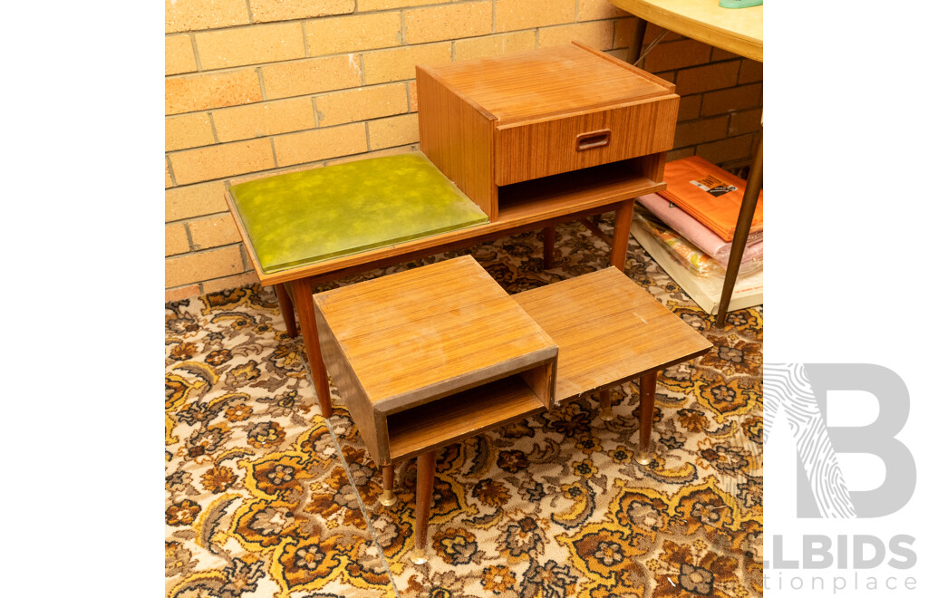 Quantity of 2 Vintage Phone Tables