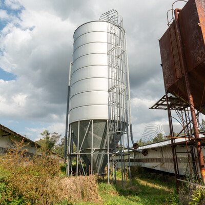 Large Grain/ Feed Silo by HE Silos Forbes