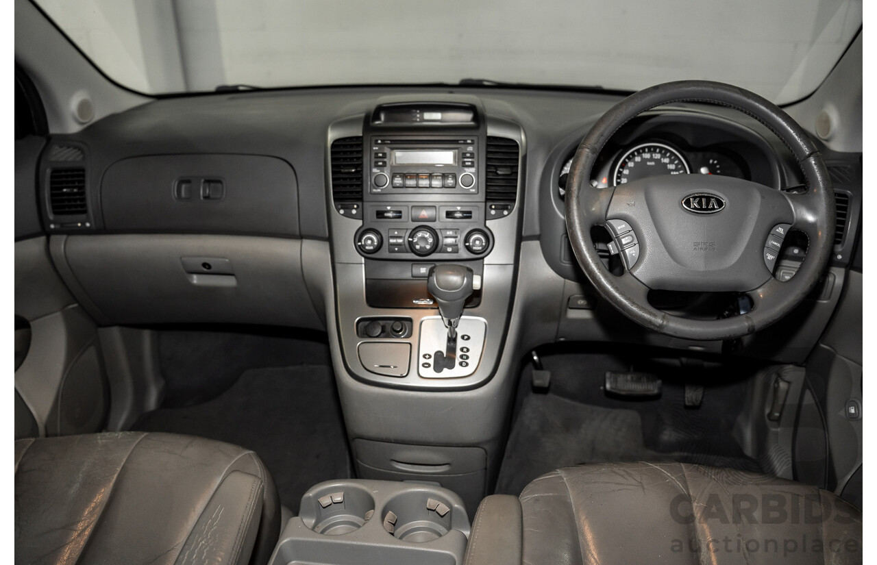 11/2007 Kia Grand Carnival Premium VQ 4d Wagon Midnight Black Metallic V6 3.8L - 7 Seater
