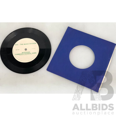 Woodger Canberra Raiders Song by Les Gock Seven Inch Single