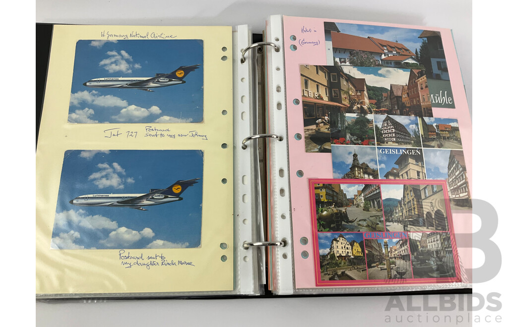 Album of Vintage International Army and Coronation Covers, International Post Cards, Australian First Day Covers