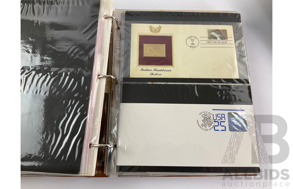 Three Albums of Vintage International First Day Covers Including United Nations, USA, Ireland, Yugoslavia, Poland, Examples Spanning 1940's to 1990's