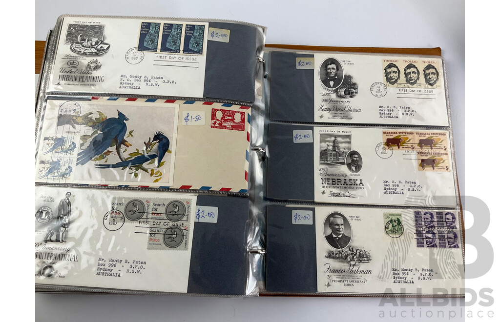 Three Albums of Vintage International First Day Covers Including United Nations, USA, Ireland, Yugoslavia, Poland, Examples Spanning 1940's to 1990's