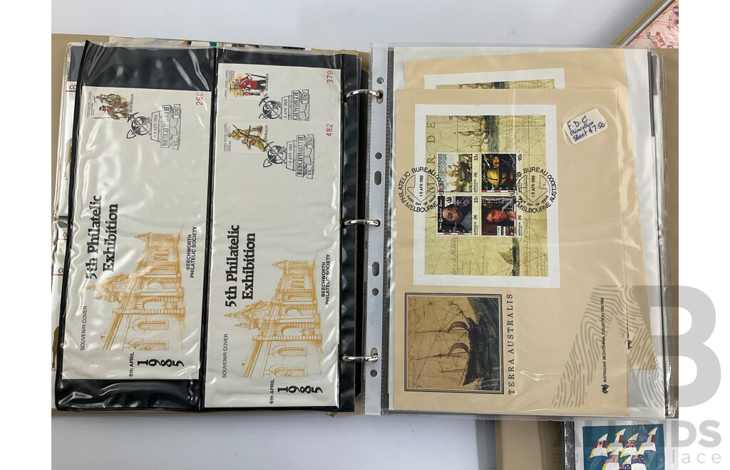 Three Albums of Australian First Day Covers, Including Years 1985, 1986, 1987