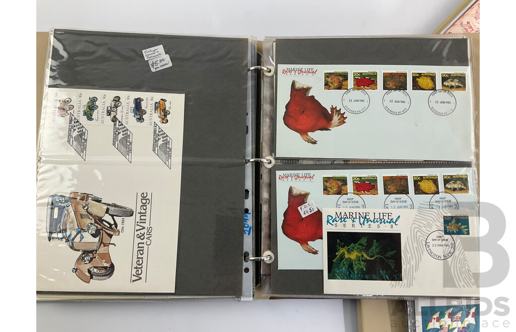 Three Albums of Australian First Day Covers, Including Years 1985, 1986, 1987