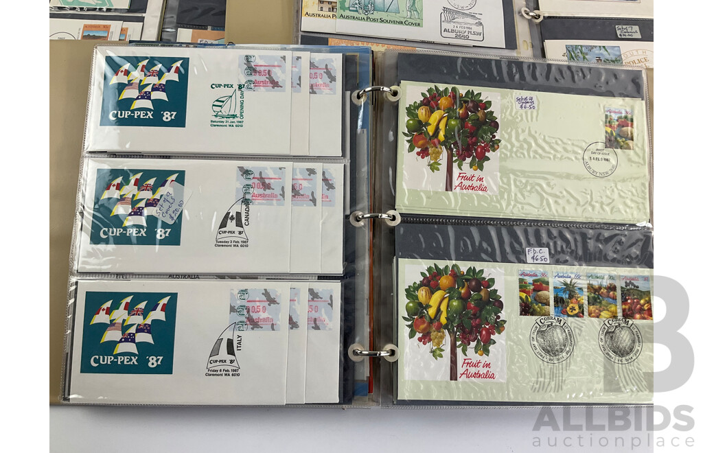 Three Albums of Australian First Day Covers, Including Years 1985, 1986, 1987