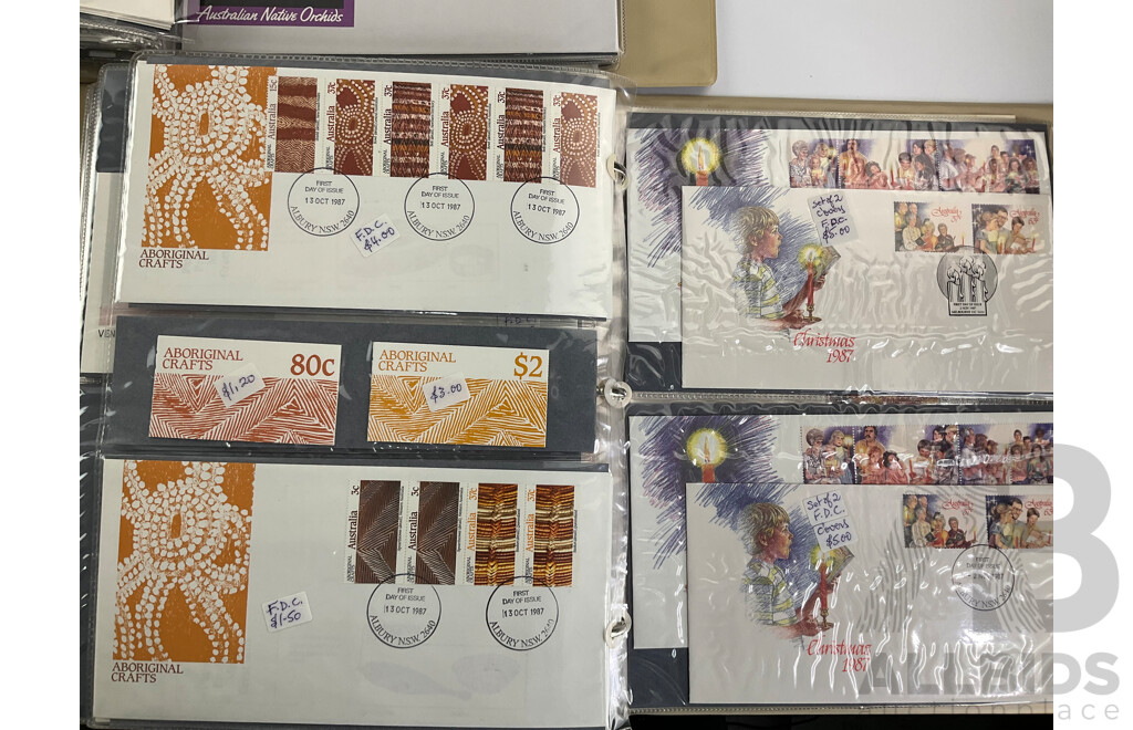 Three Albums of Australian First Day Covers, Including Years 1985, 1986, 1987