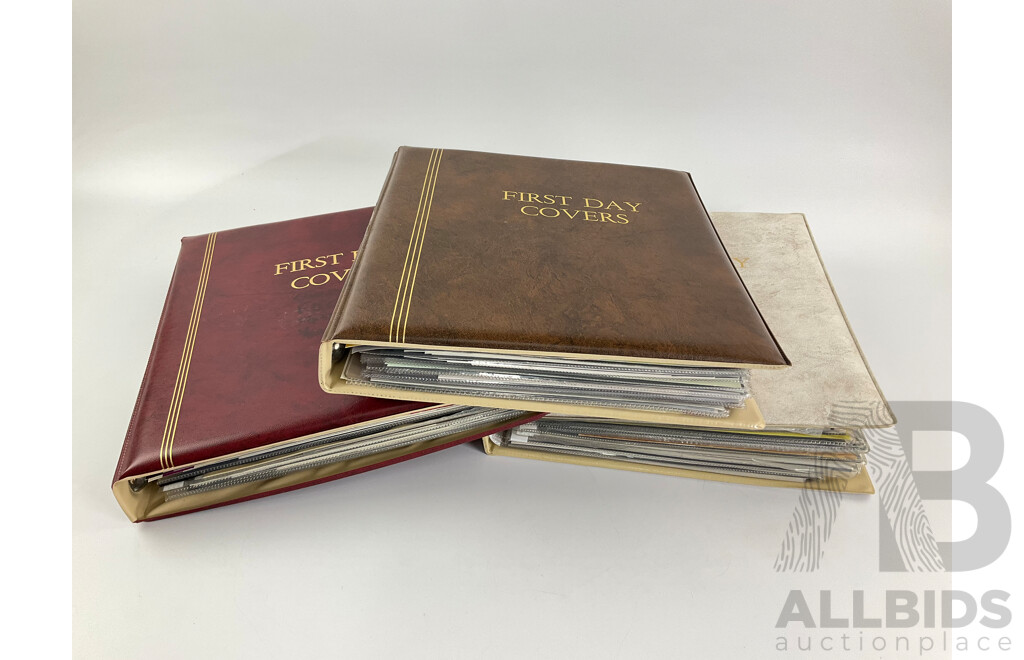 Three Albums of Australian First Day Covers, Including Years 1985, 1986, 1987