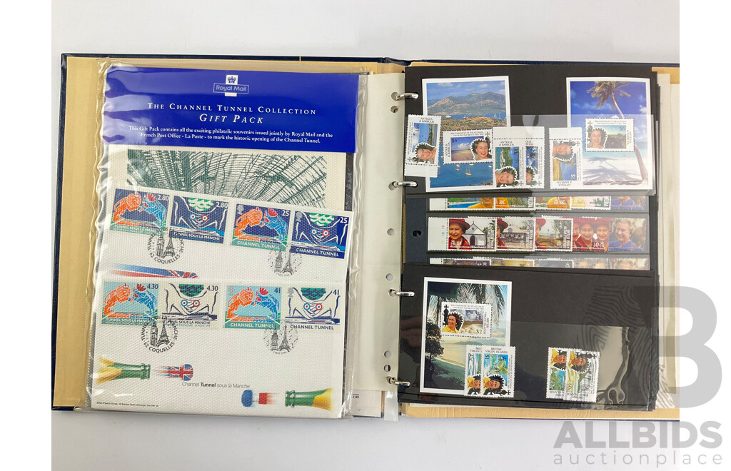 Collection of Commonwealth Countries Mint Stamps Commemorating 40th Anniversary of QE2 Accession, Queen Mother 85th Birthday, Prince Phillip 70th Birthday Including British Virgin Islands, British Indian Ocean Territory, Antigua...........
