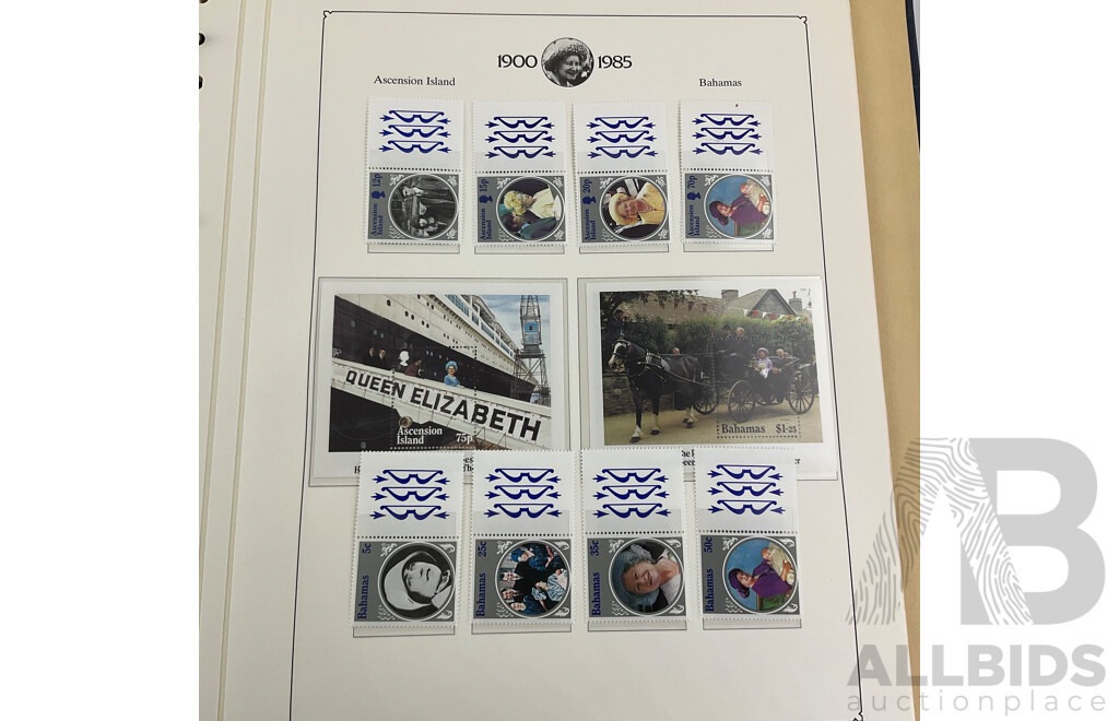 Collection of Commonwealth Countries Mint Stamps Commemorating 40th Anniversary of QE2 Accession, Queen Mother 85th Birthday, Prince Phillip 70th Birthday Including British Virgin Islands, British Indian Ocean Territory, Antigua...........