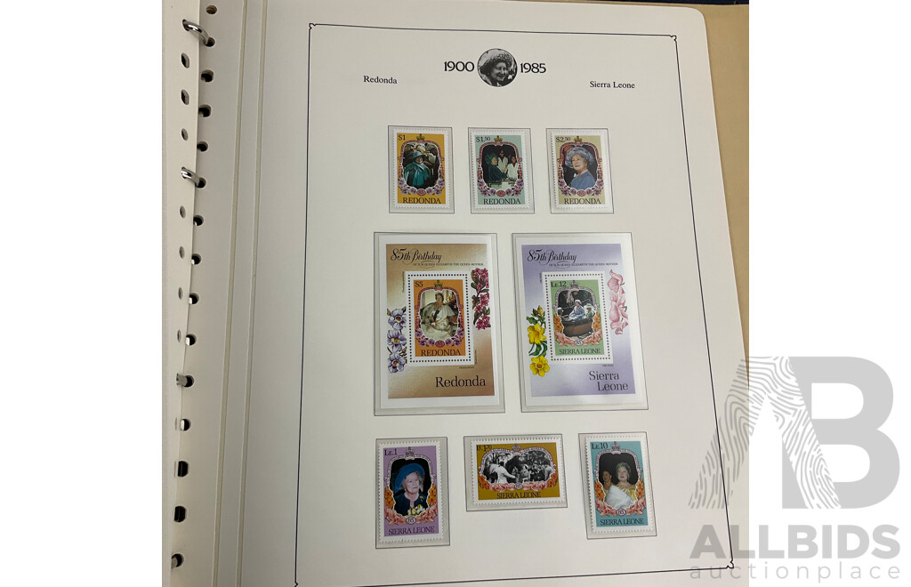 Collection of Commonwealth Countries Mint Stamps Commemorating 40th Anniversary of QE2 Accession, Queen Mother 85th Birthday, Prince Phillip 70th Birthday Including British Virgin Islands, British Indian Ocean Territory, Antigua...........