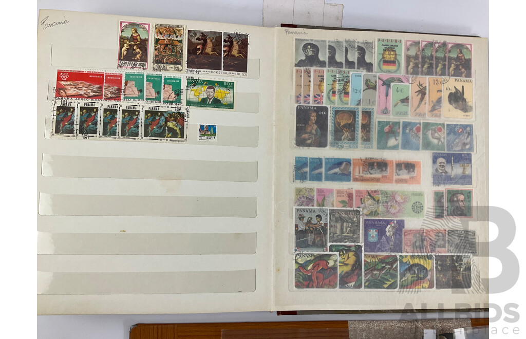 Collection of Vintage International Stamps Including Peru, Honduras, Venezuela, Colombia, Guatamala, Brazil, Mexico, Paraguay, Costa Rica, Vietnam, Laos, Russia