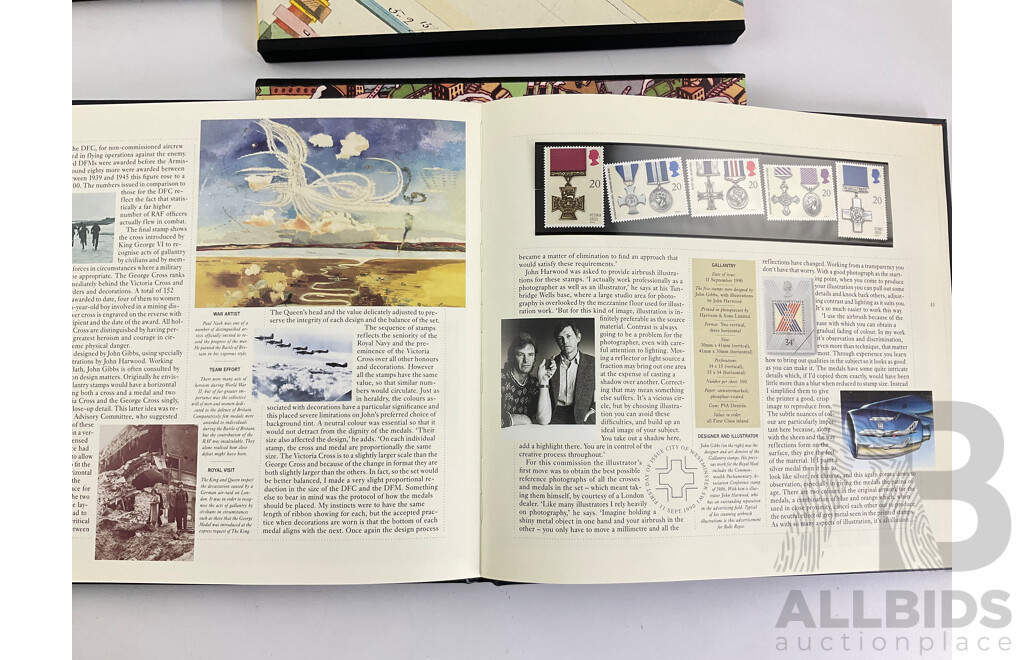 United Kingdom Royal Mail Special Stamps Sets 1988, 1989, 1990