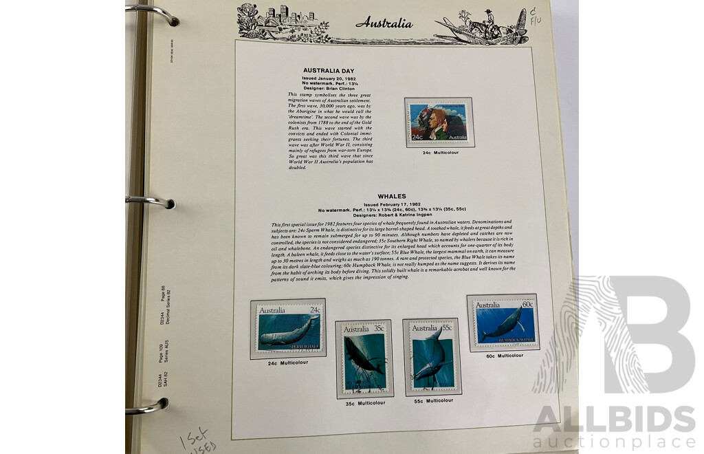 Australian Seven Seas Hingeless Stamp Album, Spanning Years 1979 to 1983