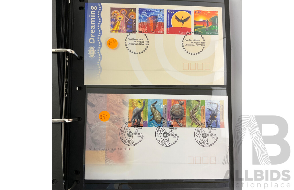Two Albums of Australian First Day Covers, Examples Spanning 1983 - 1984 and 1997 - 1998