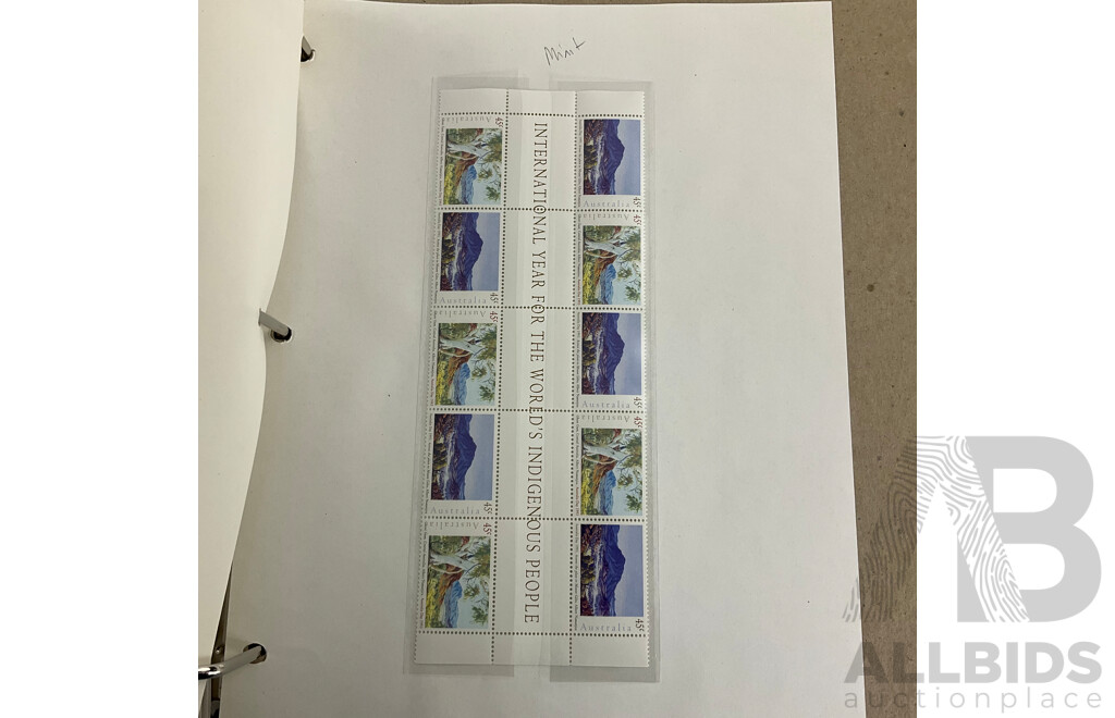 Australian Seven Seas 1993 to 1995 Mint Stamp Album