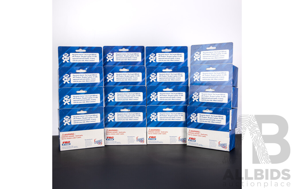 Sixteen Pro Star Diecast Porsche AFL Team Cars Including Cats(2), Bombers, Eagles, Bulldogs, Saints, Magpies, Hawks, Demons, Port, Crows, Fremantle, Kangaroos, Lions, Swans, Tigers