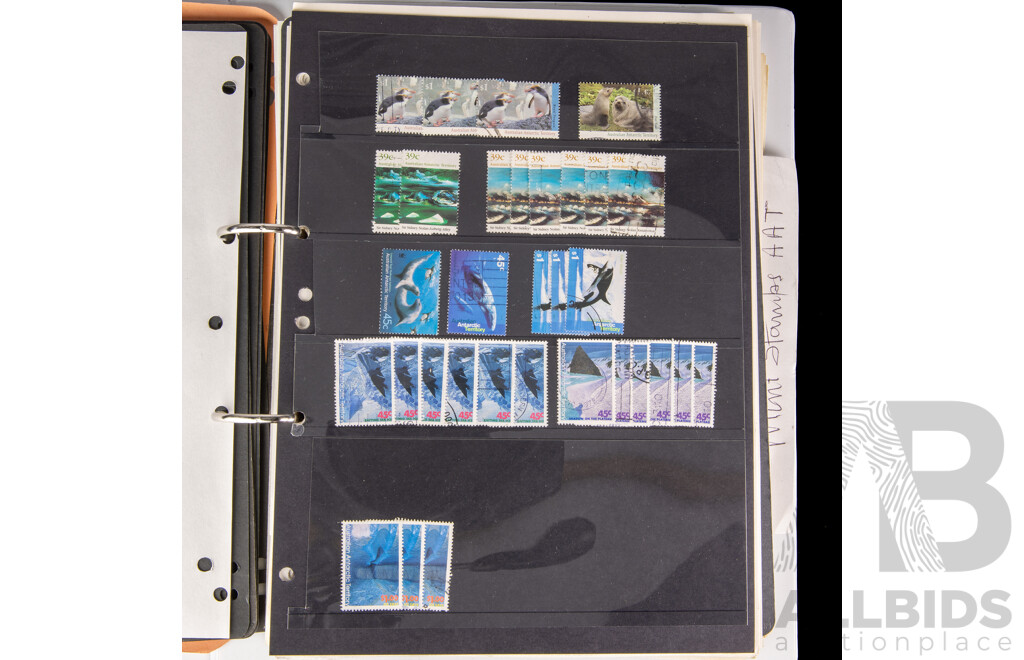 Album of Antarctica/Australian Antarctic Territory, Examples Spanning 1959 to 1998 Including Seven Seas Hingeless Sheets, Sets, Mints, Mini Sheets and More