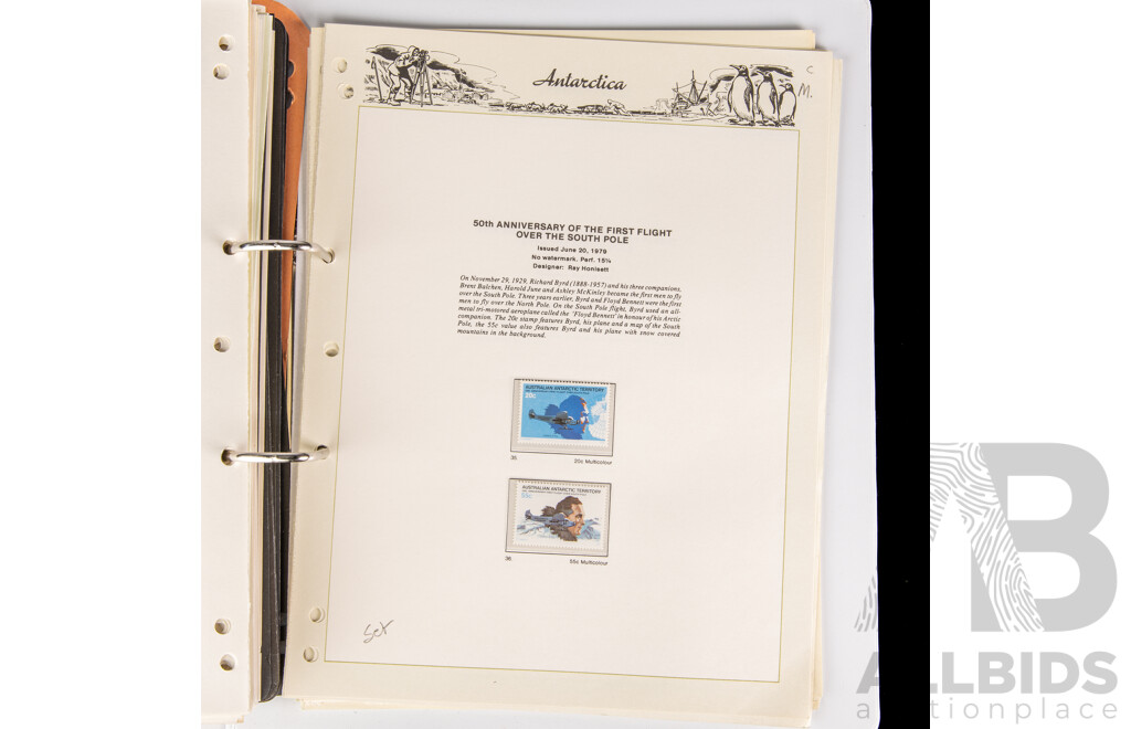 Album of Antarctica/Australian Antarctic Territory, Examples Spanning 1959 to 1998 Including Seven Seas Hingeless Sheets, Sets, Mints, Mini Sheets and More