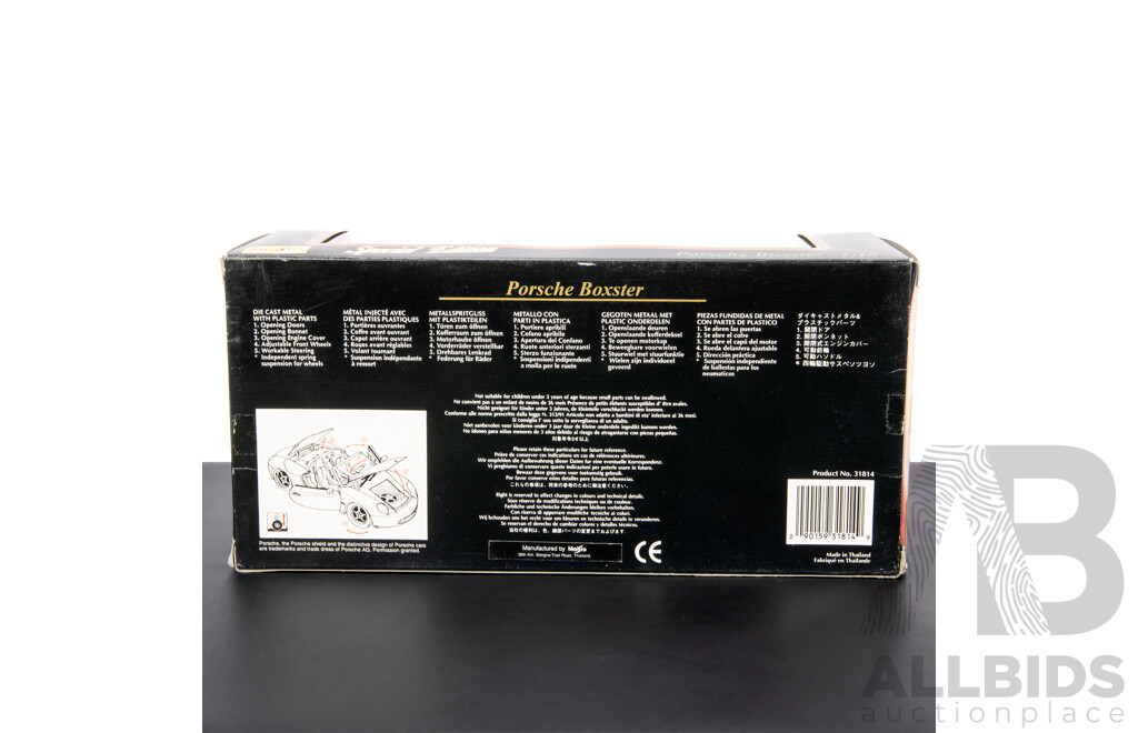 Maisto Special Edition Diecast Porsche Boxster - 1:18 Scale