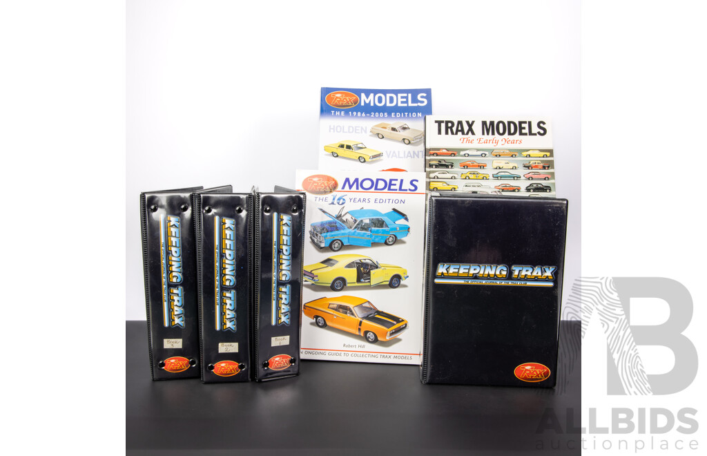Collection of TRAX Books and Catalogues Examples Spanning 1997 to 2008