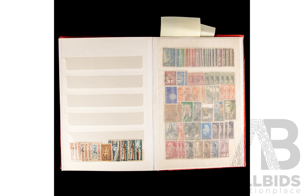 Three Albums of Vintage International Stamps Including Malta, Greece and Yugoslavia