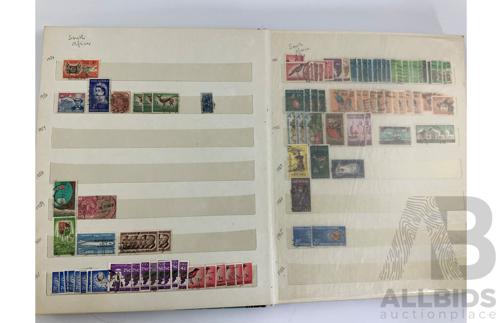 Album of Vintage International Stamps, Mostly Old Commonwealth Countries Including Aden, South Africa, Gold Coast, Bermuda, British Virgin Islands, Nyasland, Swaziland, Tokelau Islands and More