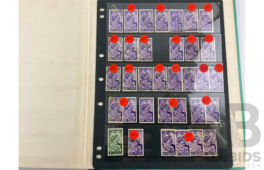 Album of Vintage International Stamps, Mostly Old Commonwealth Countries Including Aden, South Africa, Gold Coast, Bermuda, British Virgin Islands, Nyasland, Swaziland, Tokelau Islands and More
