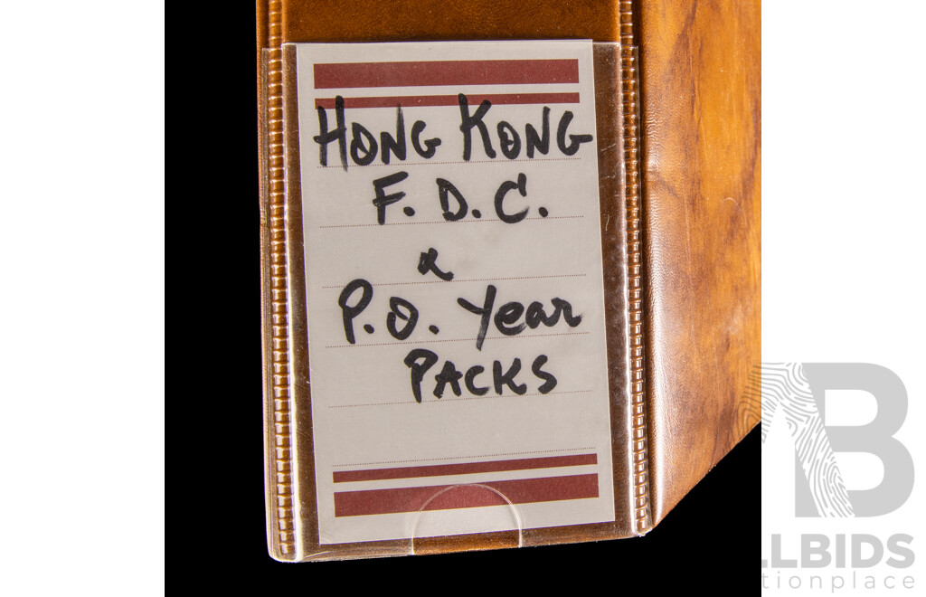 Album of Hong Kong Annual Stamp Books, Stamp Packs and Philatelic Bulletins, Examples Spanning 1987 to 2001
