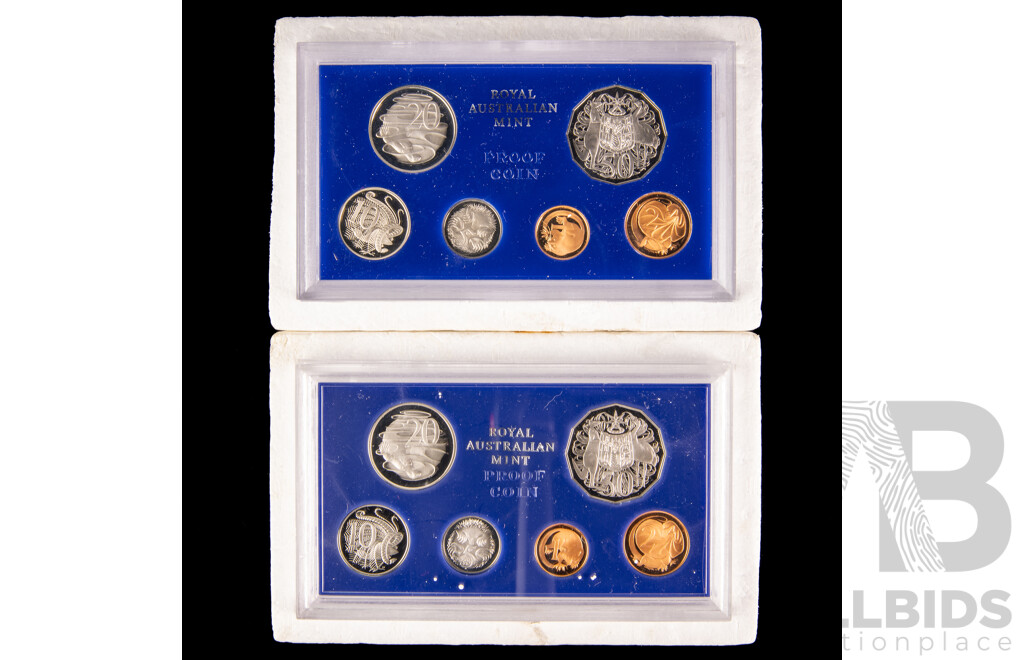 Australian RAM 1979 and 1980 Six Proof Coin Sets