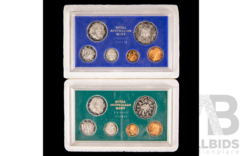 Australian RAM 1981 and 1982 Six Proof Coin Sets