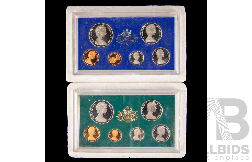 Australian RAM 1981 and 1982 Six Proof Coin Sets
